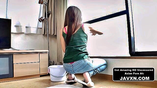 blowjobs, asian, brunette - home with my japanese stepmom