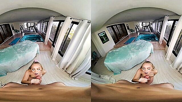 virtual reality, blonde, pov - experience the ultimate spring break in vr with a blonde bombshell