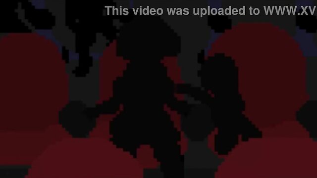 furry femdom weavile takes control in pixelated cartoon : We