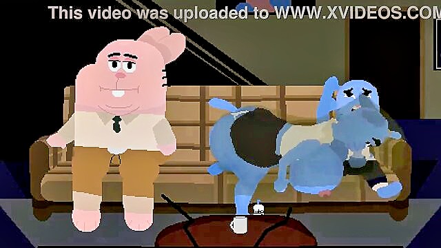 creampie, blowjob, milf - the watterson house watches a film by shoestrang