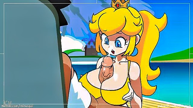 Princess - princess peachs thrilling journey with a big dick