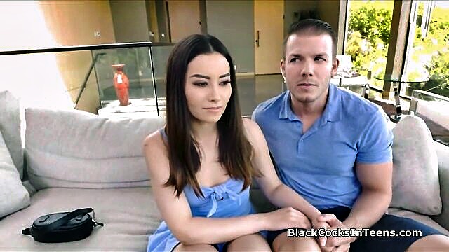 Aria Lee - half asian girlfriend blows bbc sex video Teens Love Black Cocks