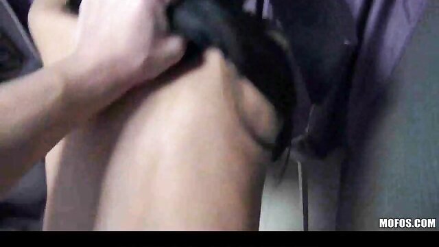 publicpickups, spanking, mofos - brunette babe with perky titties gets paid for intende sex at work