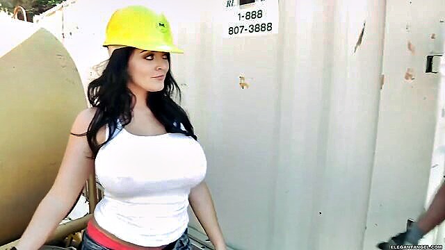 big ass, big tits, milf - a voluptuous construction worker engages in sexual acts