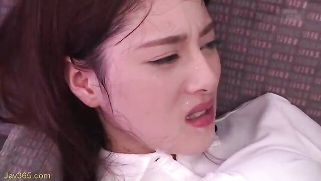 japanese, asian, babe - japanese babe gets groped on a bus and gives a blowjob