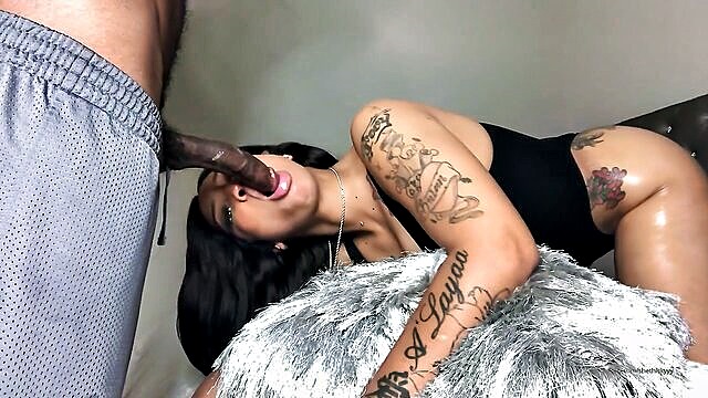 big ass, ebony, onlyfans - bam1ks sensual blowjob session