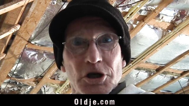 Tina Blade - young tina gets double penetrated by two old men in this group fuck video
