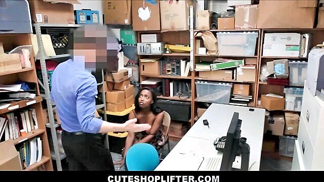 Daya Knight - Black Teen Shoplifter Big Tits Ass Fucked Security Officer ShopLyfter