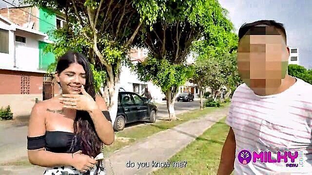 they challenge an english teacher to fuck a stranger will she do it : Milky Peru
