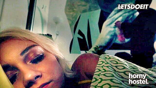 Marilyn Sugar - lucky intruder gets to fuck horny blonde marylin sugar Horny Hostel