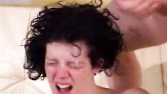 watch as these pornstars get covered in cum in this montage of facials : Cums