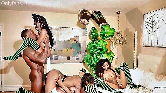 small ass, black, leprechaun - wild black leprechaun party with tight bodies and big boobs xxx com hd