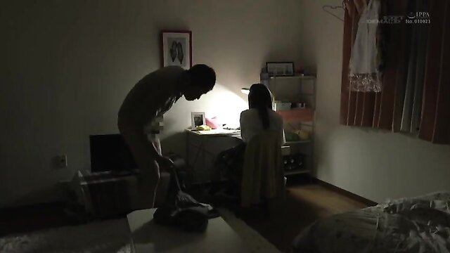Chiharu - asian teen chiharu gives her old man a blowjob in hd