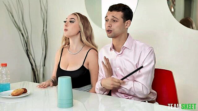 Skylar Vox, Johnny The Kid, Johnny Love - skinny step sister skylar vox caught on cam